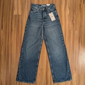 Zara Wide-Leg High-Rise Jeans Long
